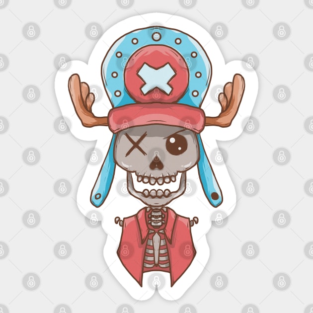 Skally Chopper Sticker by skally